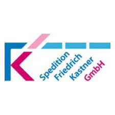Logo der Spedition Friedrich Kastner GmbH mit stilisiertem "K" und farbigen Linien.