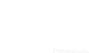 Ein weißes Logo mit dem Text "Personal" in schwarzer Schrift.